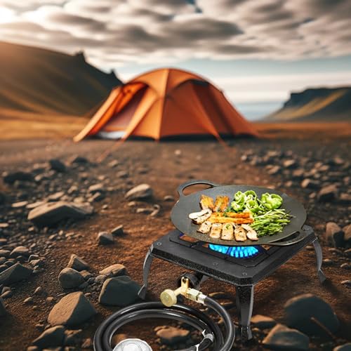 Single burner cast iron flame camping stove (HT-C-0011)