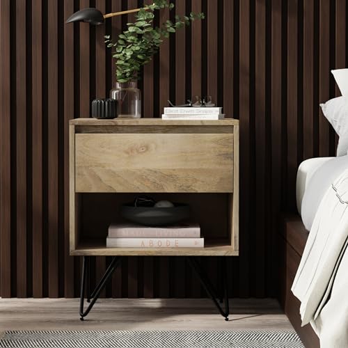 Hunter 20" Wide Solid Mango Nightstand in Refined Natural (Refined Natural / 20 inch)