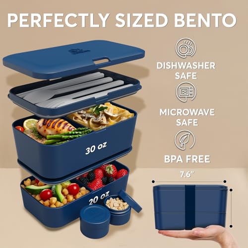 Bento Box Adult (L - 50 oz / Midnight Blue)