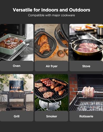 Smart Bluetooth Wireless Meat Thermometer Digital with App Alerts (1 Probe)
