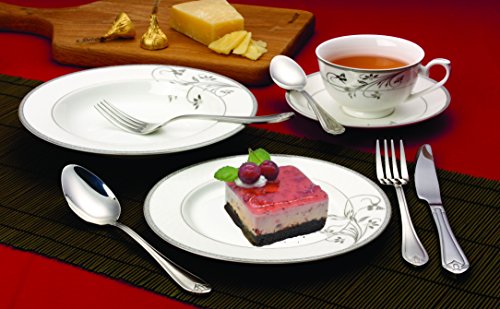 Lorenzo 57 Piece Elegant Bone China Service for 8 Viola Dinnerware Sets