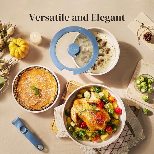 Ceramic Cookware Set (Blue)