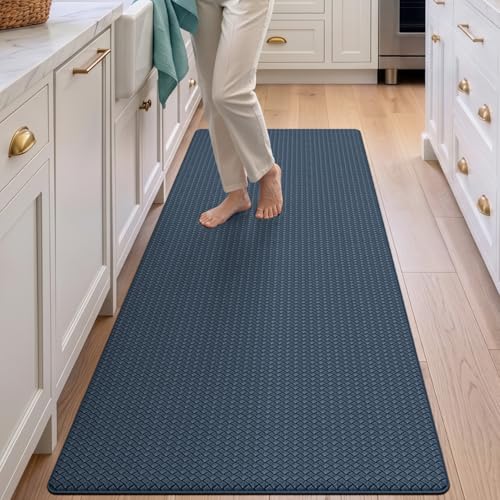 Kitchen Floor Mats Cushioned Anti Fatigue (2-dark Blue / 59"l X 23"w X 0.4"th)