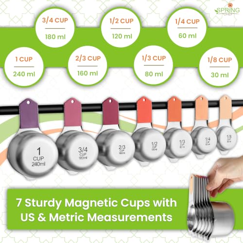 15 Magnetic Measuring Cups & Spoons w (Desert Sunset)