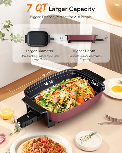 Medley XL Digital Electric Skillet (Cinnamon)