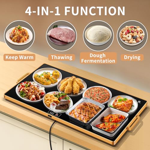 Electric Warming Tray (Black / Extra Large 32"x18")