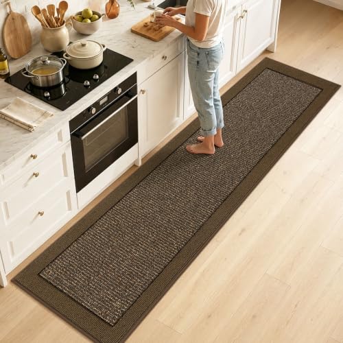Kitchen Runner Rug 31"x120" (Brown / 31" X 120" (Rectangular))