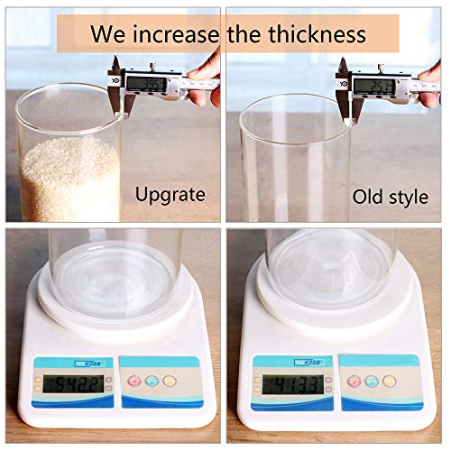 Glass Rice Storage Containers (4.7 IN - 1Pack)