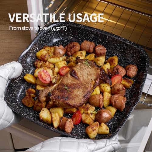 24pcs Ceramic Pots and Pans Set (Black 24 Pcs)