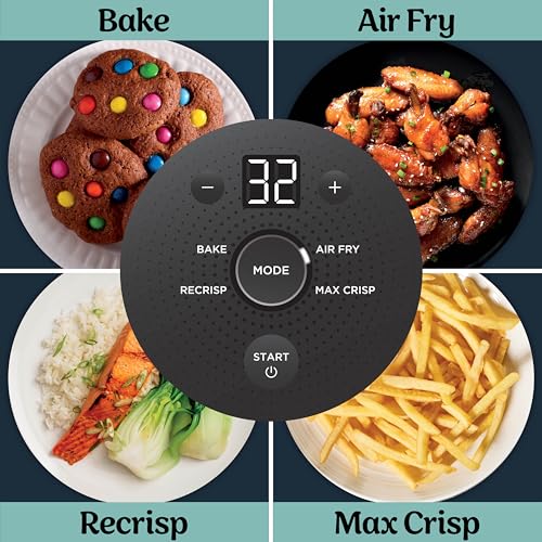 Crispi Glass Air Fryer (Cyberspace Gray)