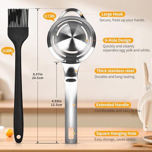Stainless Steel Egg Yolk White Separator for Raw Eggs