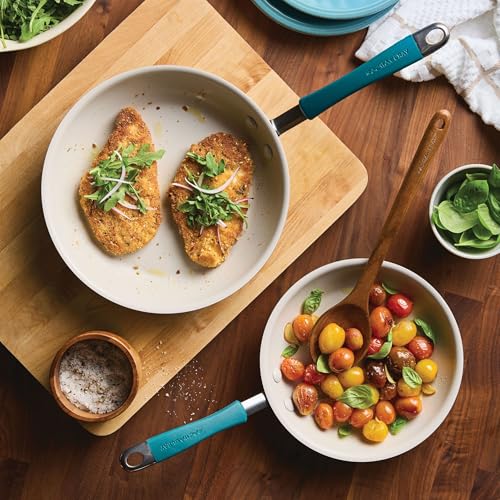 Cucina Ceramic Nonstick Frying Pans (Skillet Set (8.5" & 10") / Marine Blue)