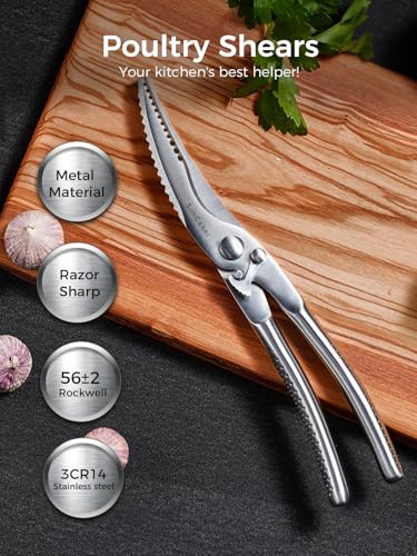 Poultry Shears (Silver-full Steel)