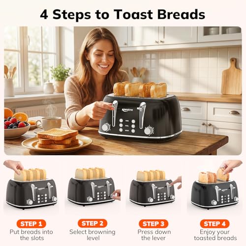 Toaster 4 Slice (4 Slice / Black)