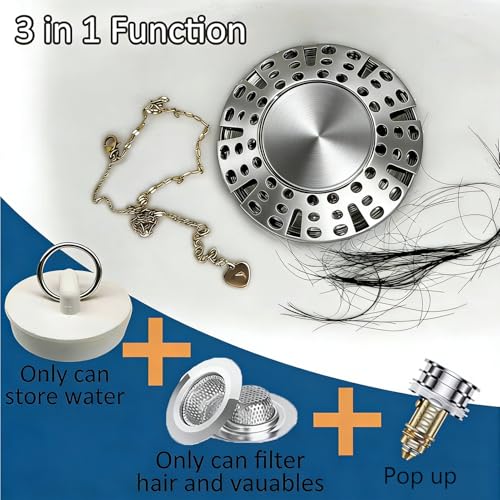 Bathtub Drain Stopper (Brushed Nickel)