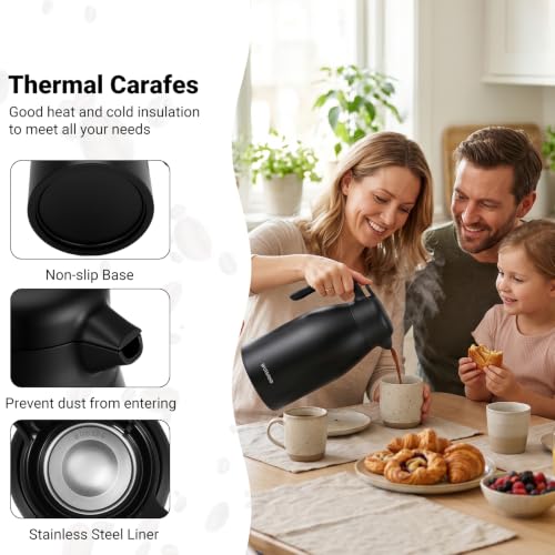 Insulated Coffee Carafe (Black / 68 Ounces)