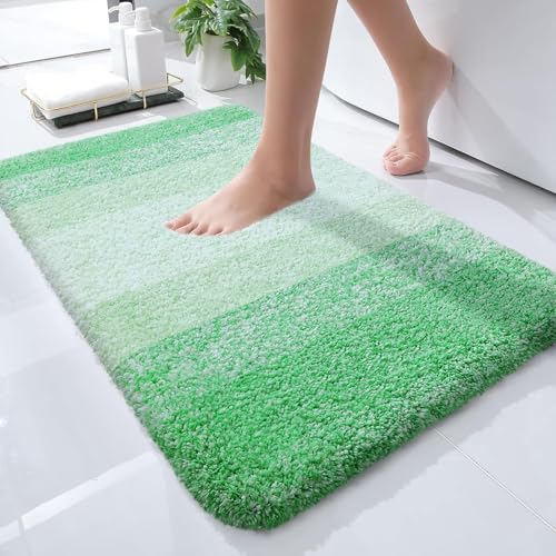 Small Bathroom Rugs 24x16 (24" X 16" / Green)