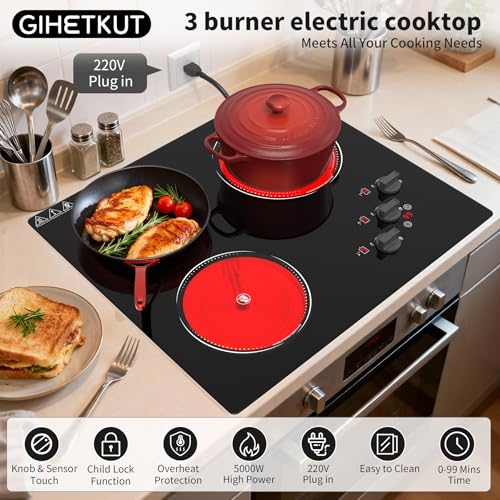 Electric Cooktop (3 Burner Electric cooktop)