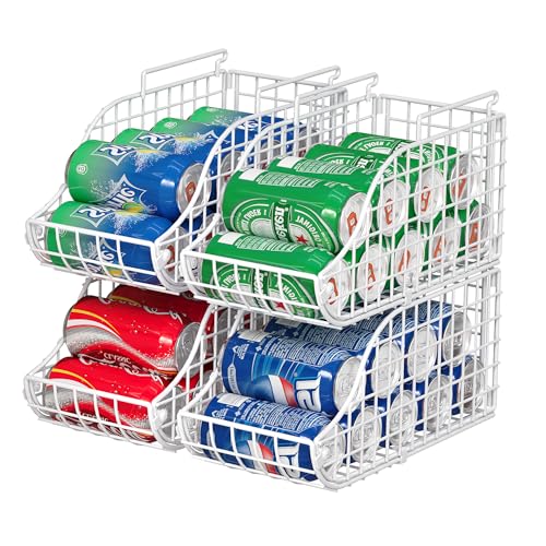 4 Pack Stackable Can Rack Organizer for Kitchen Pantry (4 Count)
