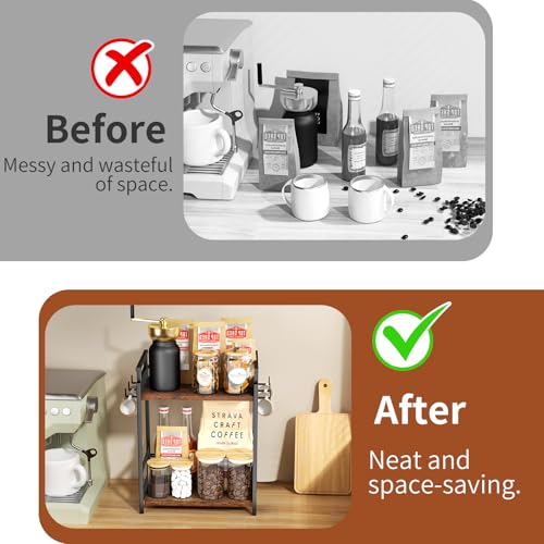 Coffee Bar Organizer for Home Office