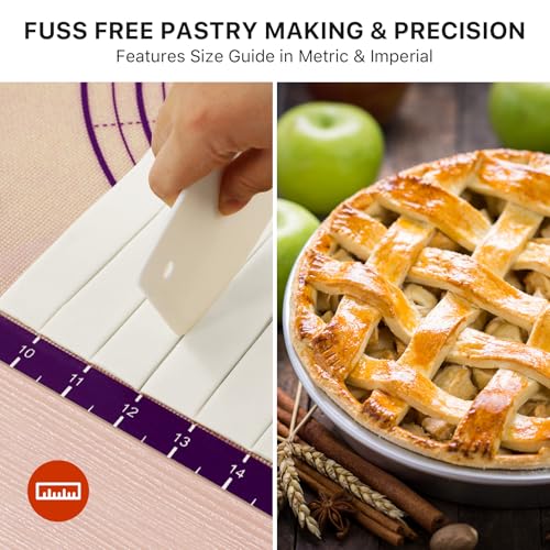 26"x16" Extra Thick Silicone Baking Mat for Pastry and Bread