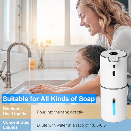 2 Pack Automatic Liquid Soap Dispenser Touchless (2 Pack- White / Liquid)