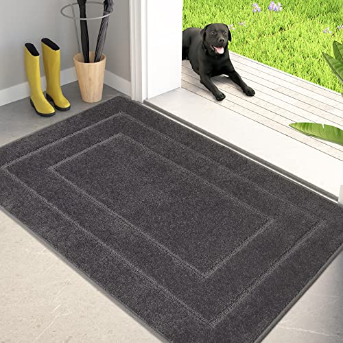 Dirt Trapping Door Mat Indoor Entrance (Grey / 32" X 47" (Rectangular))
