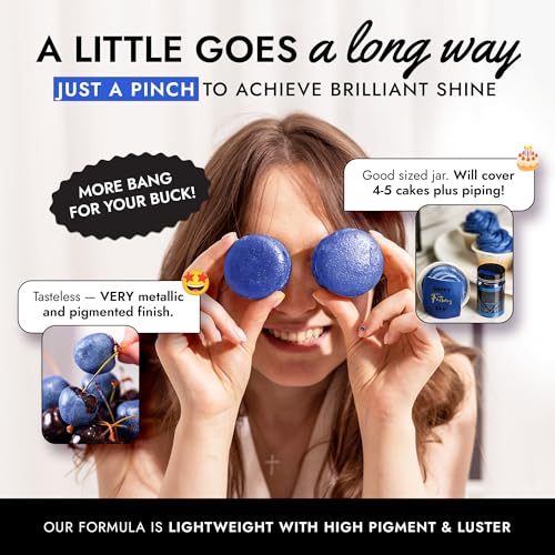 Blue Edible Glitter for Drinks & Cakes