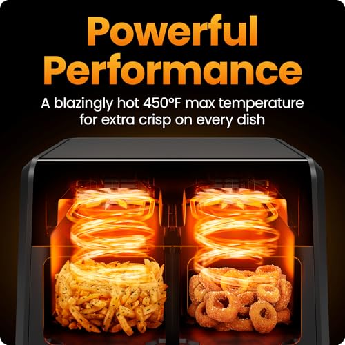 Dual Air Fryer Oven with DC Motor (9 Quart)