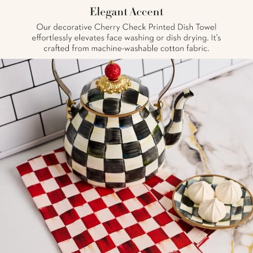 Cotton Dish Towel (Cherry Check / 1-Pack)