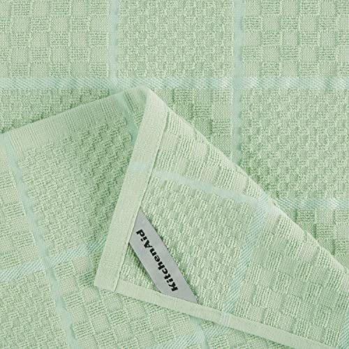 Quilted Cotton Terry Cloth Oven Mitt (Pistachio)