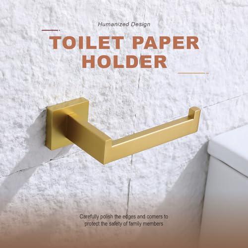 Toilet Paper Holder Brushed Gold