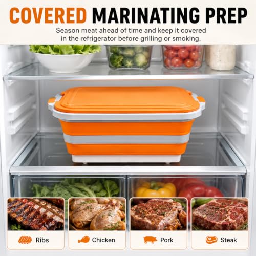 BBQ Prep Tub 30L Orange XX (Orange / XX-Large)