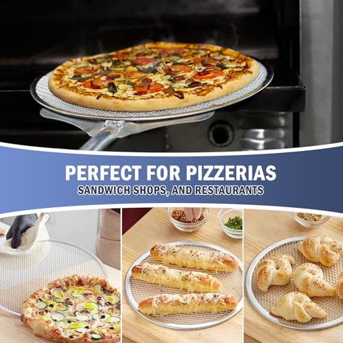 Pizza Screen 10 Inch 2 Pack Aluminum Pizza Pan Restaurant (10 inch Pizza Screen)