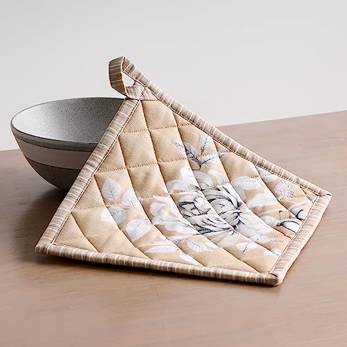 Pot Holders 100% Cotton Potholders (040 - Pretty Autumn / 8" x 8" (Pot Holder Pack of 2))