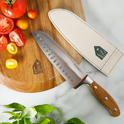 Santoku Knife (Italian Olive Wood)