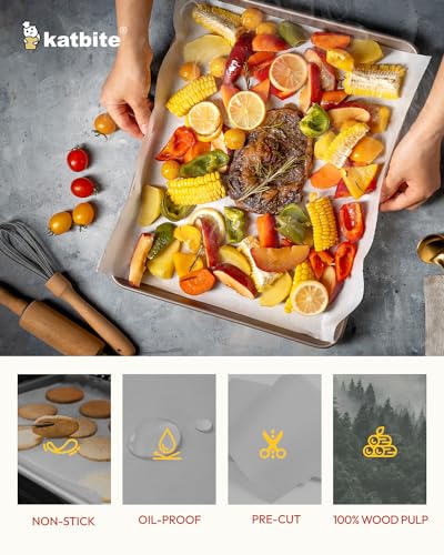 75 Pcs White Parchment Paper Baking Sheets