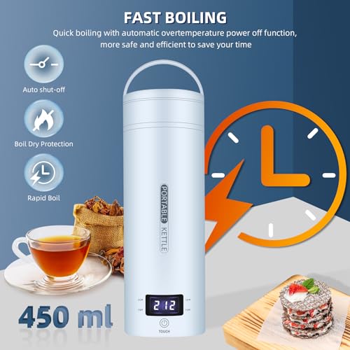 Portable Electric Kettle Travel (Blue)