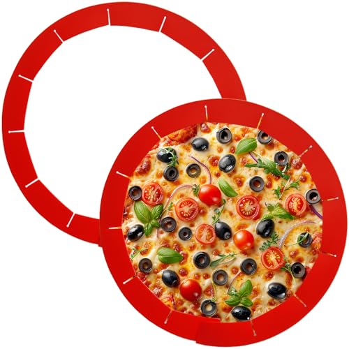 Adjustable Pie Crust Shields Baking Protectors (Red-2pcs)
