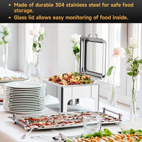 Chafing Dishes for Buffet (Silver)