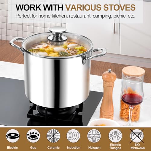 12 Quart Tri Ply Stainless Steel Stock Pot
