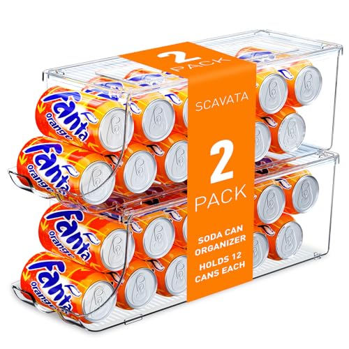 2 Pack Soda Can Organizer for Refrigerator (2 Count)