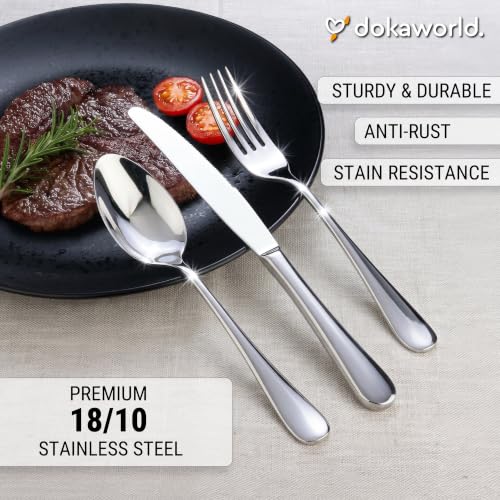 Stainless Steel Flatware (Modern Metallic)