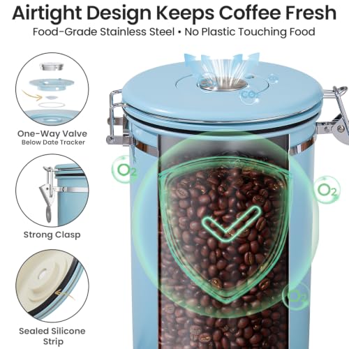 Coffee Canister (Light Blue / 39 oz)