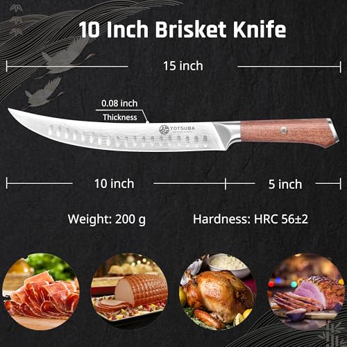 10 Inch Japanese Style Premium Natural Rosewood Butcher Knife (Breaking Knife)