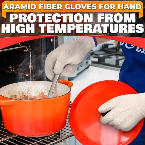 Heat Resistant Cooking Gloves for Indoor and Outdoor Use
