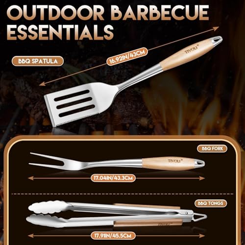 3PCS Grilling Accessories Set (17.9IN)