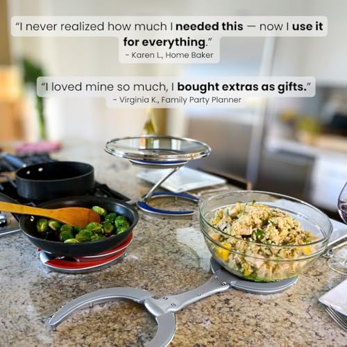 Pot Lid Holder While Cooking (Royal Blue)