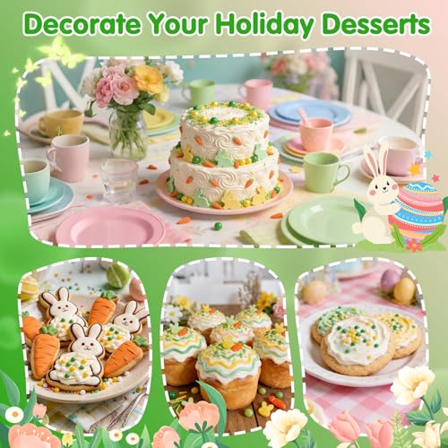 Edible Yellow Green Sprinkles for Cake Decorating (Rabbit)