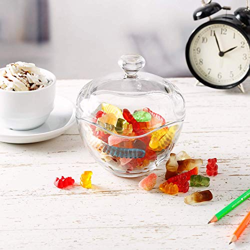13.5 oz Glass Candy Jars for Candy Buffet with Lid